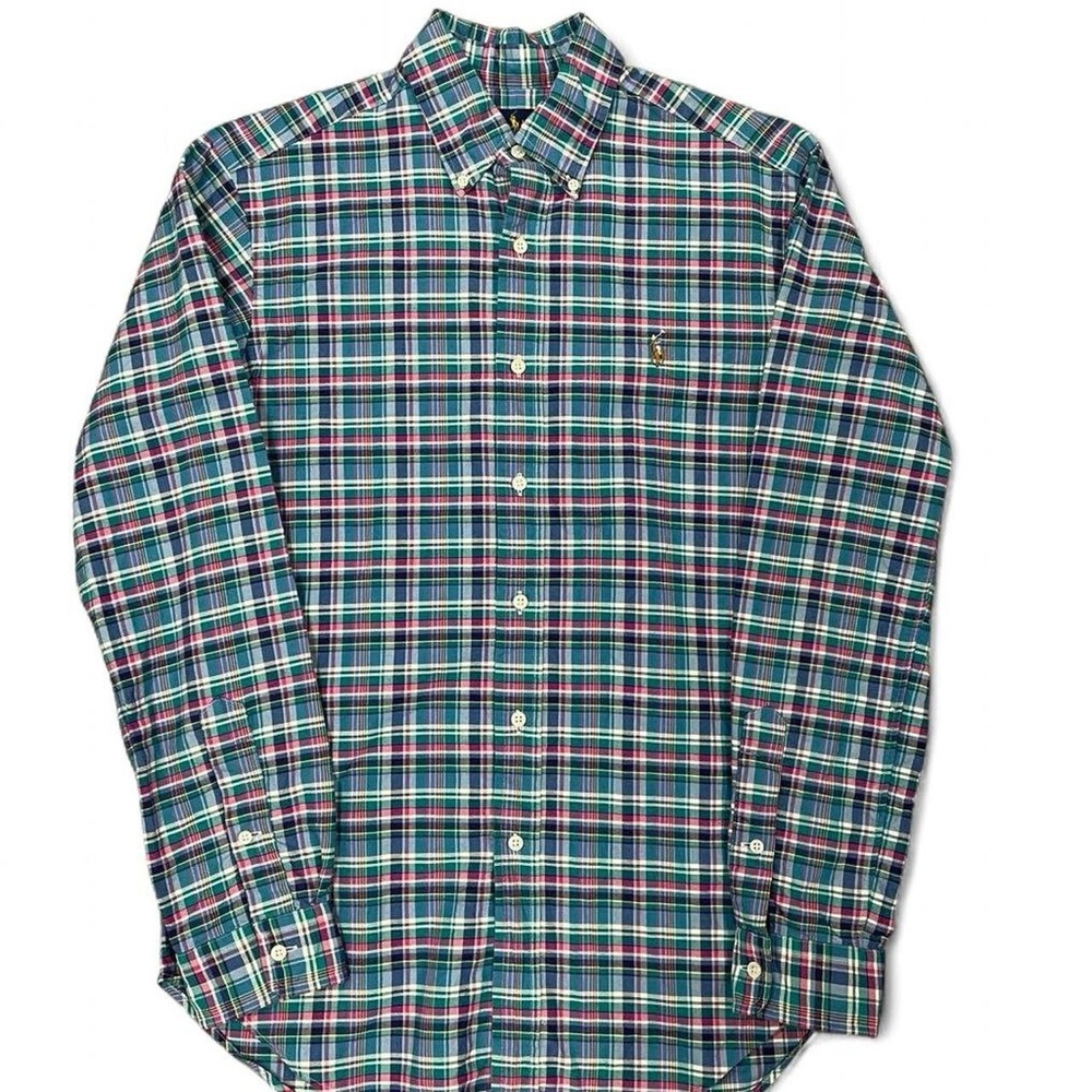 Ralph Lauren Men's Multicolor Plaid Button-Down Shirt 2XL Tall